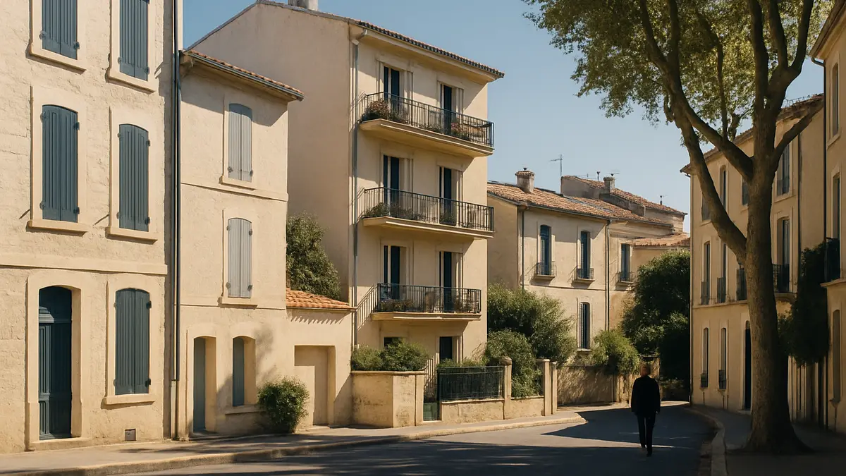 Facade residentielle a Montpellier, illustration d un article pour proprietaires bailleurs